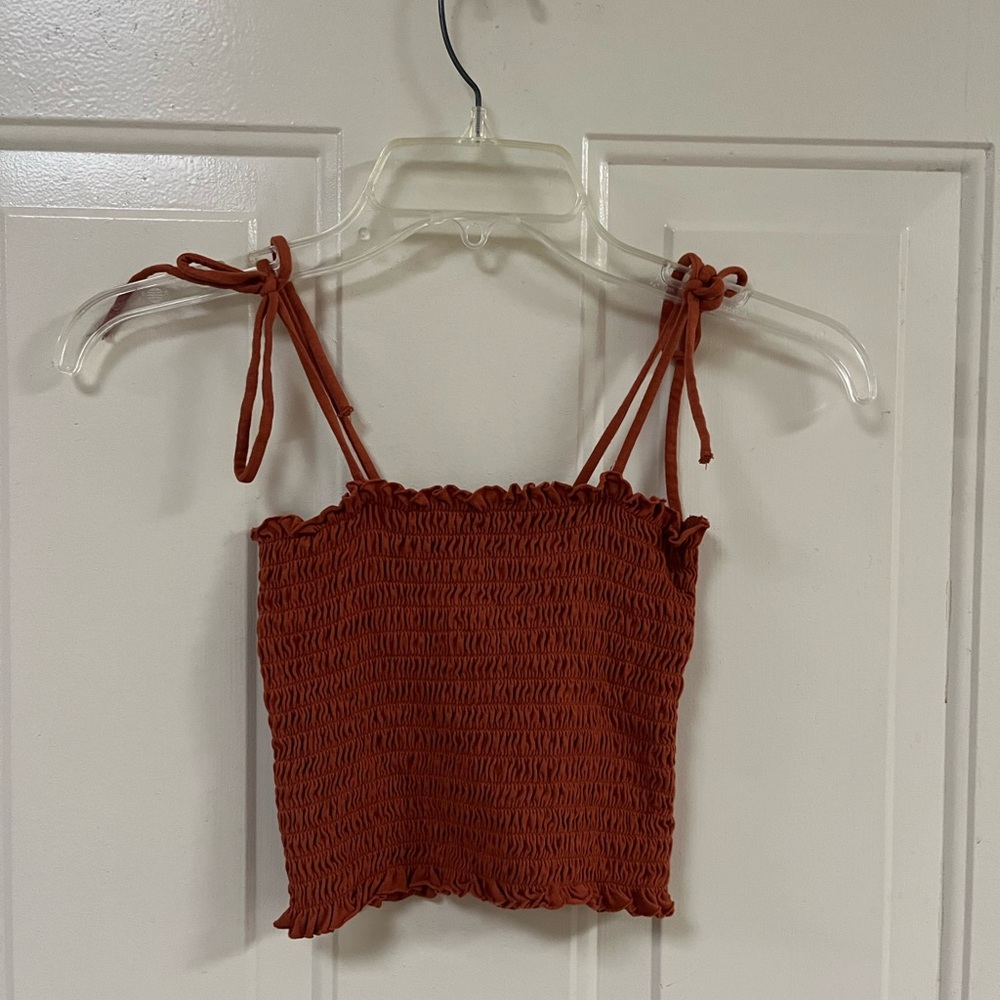 Wild Fable Red Crop Tank Top
